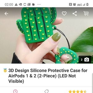 Air Pods 1 and 2 Cactus Case..New